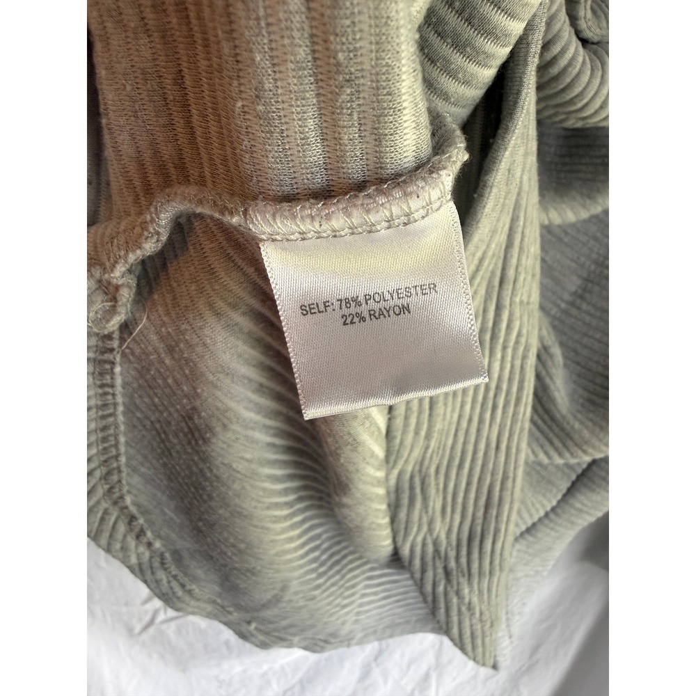 Jane + Delancey Gray Textured Ribbed Knit Hoodie Pullover Sweatshirt RN 155730 - Picture 4 of 5